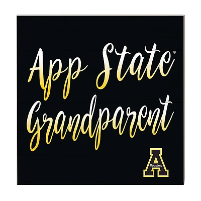 Black Appalachian State Mountaineers 10'' x 10'' Grandparent Plaque