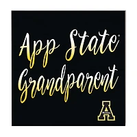 Black Appalachian State Mountaineers 10'' x 10'' Grandparent Plaque