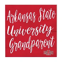 Red Arkansas State Red Wolves 10'' x 10'' Grandparent Plaque
