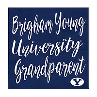 Navy BYU Cougars 10'' x 10'' Grandparent Plaque