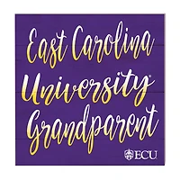 Purple ECU Pirates 10'' x 10'' Grandparent Plaque