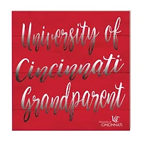 Red Cincinnati Bearcats 10'' x 10'' Grandparent Plaque