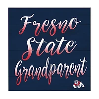 Navy Fresno State Bulldogs 10'' x 10'' Grandparent Plaque