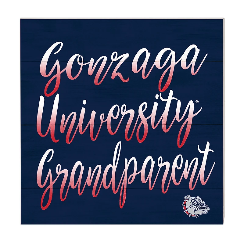 Navy Gonzaga Bulldogs 10'' x 10'' Grandparent Plaque