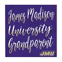 Purple James Madison Dukes 10'' x 10'' Grandparent Plaque