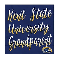Navy Kent State Golden Flashes 10'' x 10'' Grandparent Plaque