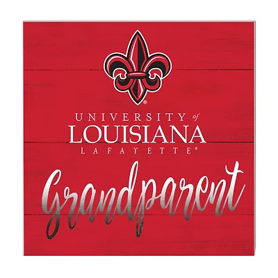 Red Louisiana Ragin' Cajuns 10'' x 10'' Grandparent Plaque