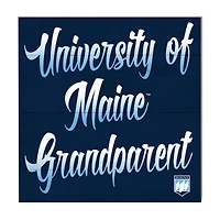 Navy Maine Black Bears 10'' x 10'' Grandparent Plaque