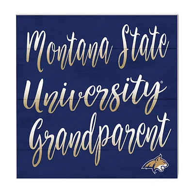 Navy Montana State Bobcats 10'' x 10'' Grandparent Plaque