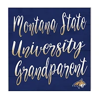 Navy Montana State Bobcats 10'' x 10'' Grandparent Plaque