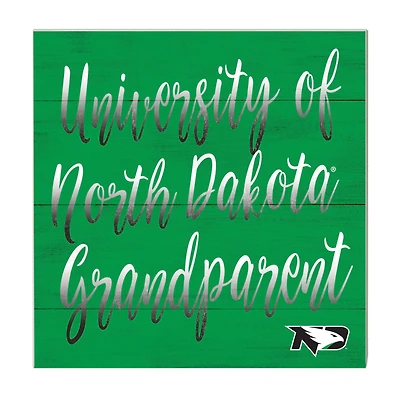 Green North Dakota 10'' x 10'' Grandparent Plaque