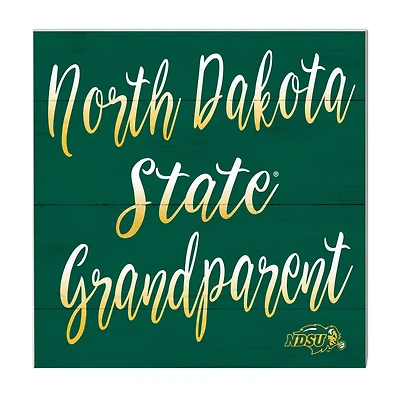 Green NDSU Bison 10'' x 10'' Grandparent Plaque