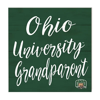 Green Ohio Bobcats 10'' x 10'' Grandparent Plaque