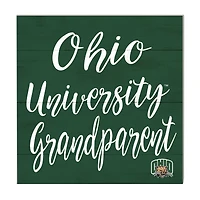 Green Ohio Bobcats 10'' x 10'' Grandparent Plaque