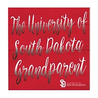 Red South Dakota Coyotes 10'' x 10'' Grandparent Plaque