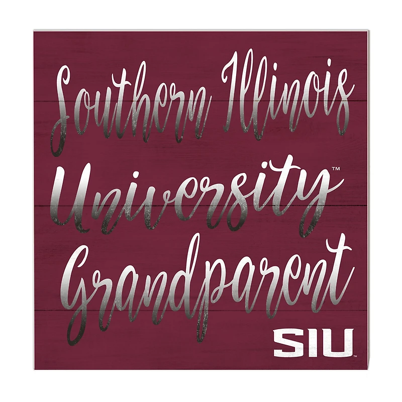 Maroon Southern Illinois Salukis 10'' x 10'' Grandparent Plaque