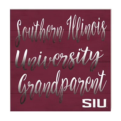 Maroon Southern Illinois Salukis 10'' x 10'' Grandparent Plaque