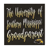 Black Southern Miss Golden Eagles 10'' x 10'' Grandparent Plaque