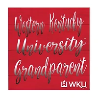 Red Western Kentucky Hilltoppers 10'' x 10'' Grandparent Plaque