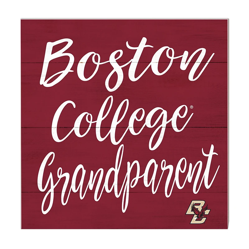 Maroon Boston College Eagles 10'' x 10'' Grandparent Plaque
