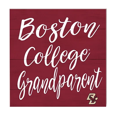 Maroon Boston College Eagles 10'' x 10'' Grandparent Plaque
