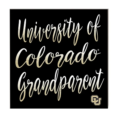 Black Colorado Buffaloes 10'' x 10'' Grandparent Plaque