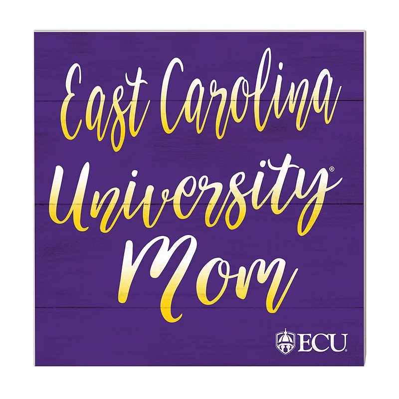 ECU Pirates 10'' x 10'' Mom Plaque