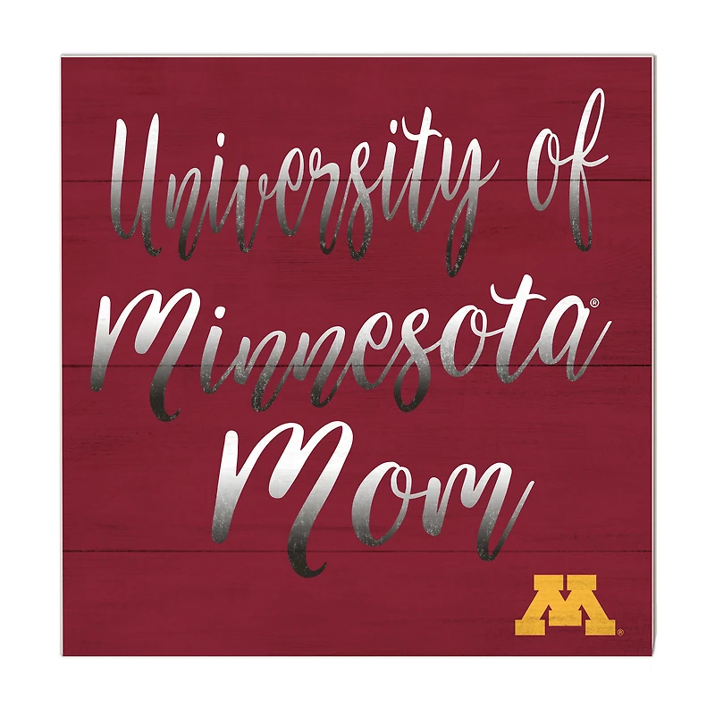 Minnesota Golden Gophers 10'' x 10'' Mom Plaque