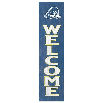 Delaware Fightin' Blue Hens 12'' x 48'' Welcome Leaner