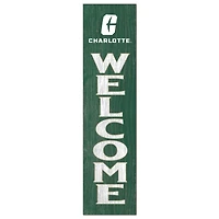 Green Charlotte 49ers 12'' x 48'' Welcome Outdoor Leaner