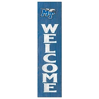 Royal MTSU Blue Raiders 12'' x 48'' Welcome Outdoor Leaner