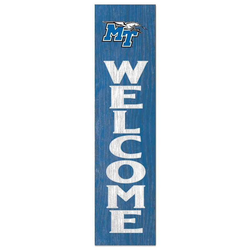 Royal MTSU Blue Raiders 12'' x 48'' Welcome Outdoor Leaner
