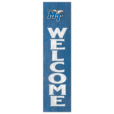 Royal MTSU Blue Raiders 12'' x 48'' Welcome Outdoor Leaner