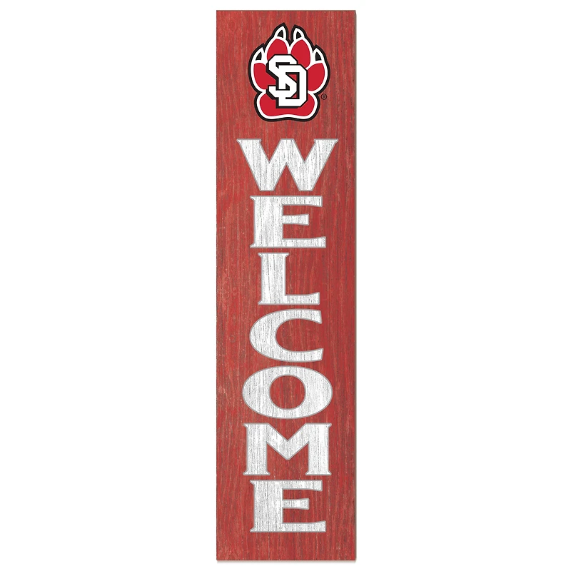 South Dakota Coyotes 12'' x 48'' Welcome Leaner