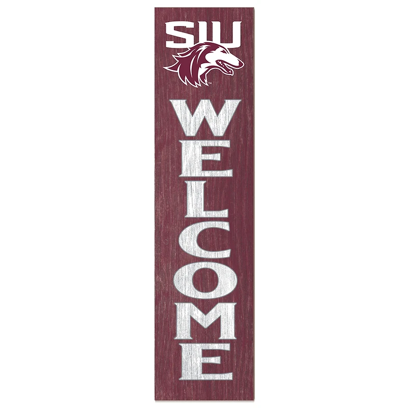 Southern Illinois Salukis 12'' x 48'' Welcome Leaner