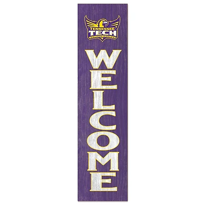 Purple Tennessee Tech Golden Eagles 12'' x 48'' Welcome Outdoor Leaner