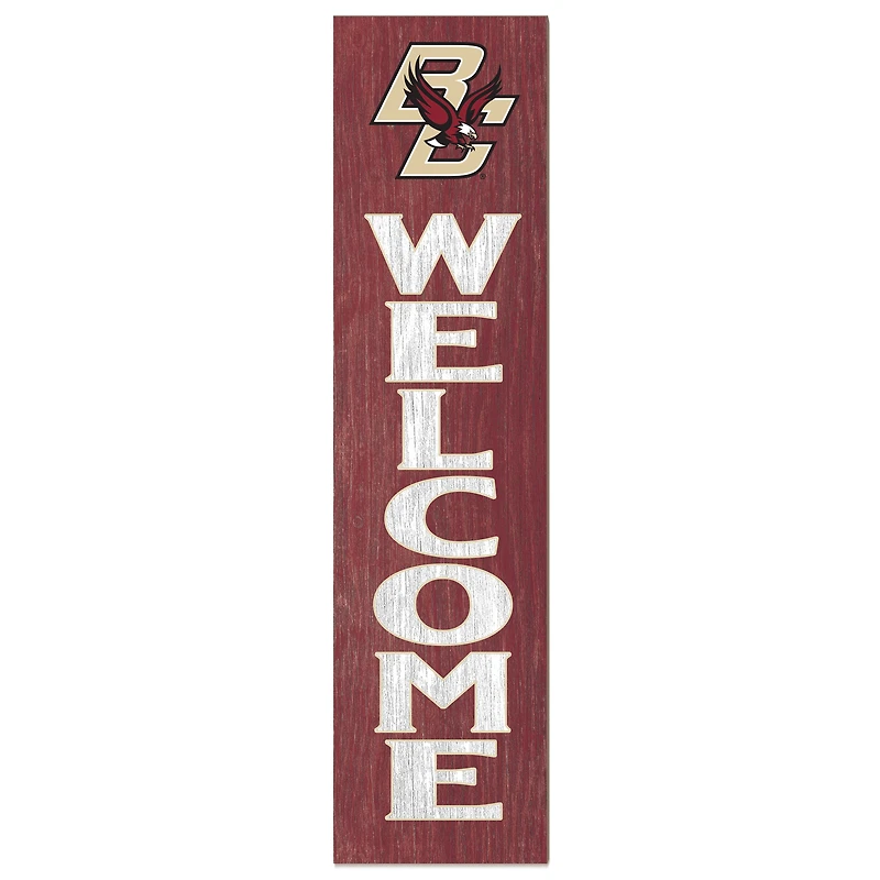 Maroon Boston College Eagles 12'' x 48'' Welcome Outdoor Leaner