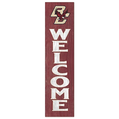 Maroon Boston College Eagles 12'' x 48'' Welcome Outdoor Leaner