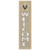 Gold Vanderbilt Commodores 12'' x 48'' Welcome Outdoor Leaner