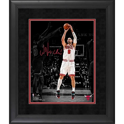 Nikola Vucevic Chicago Bulls Facsimile Signature Framed 11" x 14" Spotlight Photograph