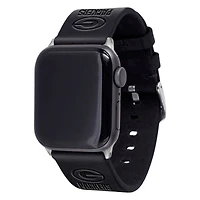 Black Green Bay Packers Leather Apple Watch Band
