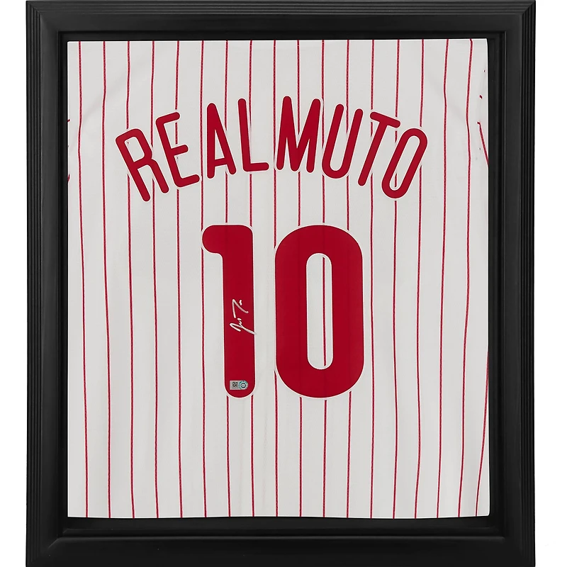 J.T. Realmuto Philadelphia Phillies Autographed Framed White Nike Replica Jersey Shadowbox