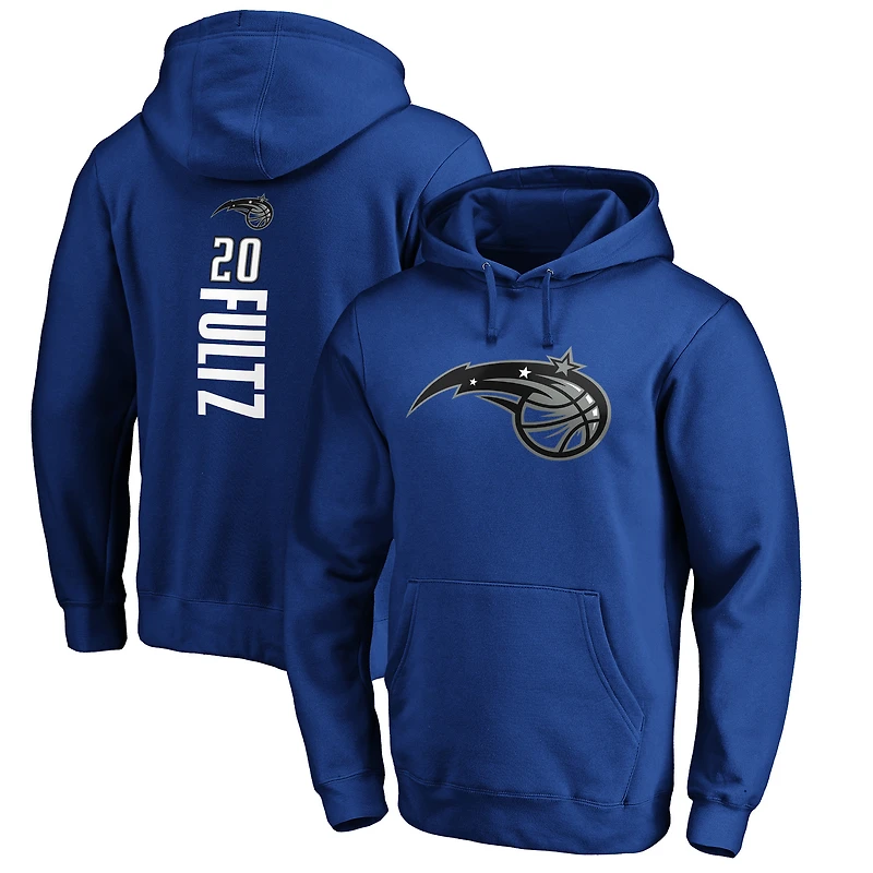 Men's Markelle Fultz Blue Orlando Magic Playmaker Name & Number Pullover Hoodie
