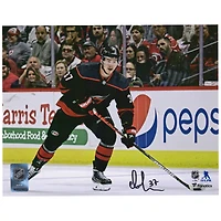 Andrei Svechnikov Carolina Hurricanes Autographed 8" x 10" Black Skating Photograph