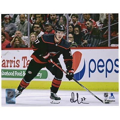Andrei Svechnikov Carolina Hurricanes Autographed 8" x 10" Black Skating Photograph