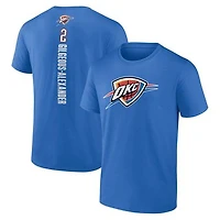 Men's Shai Gilgeous-Alexander Blue Oklahoma City Thunder Playmaker Name & Number T-Shirt