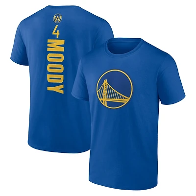 Men's Moses Moody Royal Golden State Warriors Playmaker Name & Number T-Shirt