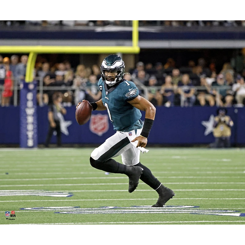 Jalen Hurts Philadelphia Eagles Unsigned Scrambling Photograph