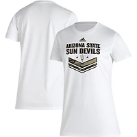 Women's adidas White Arizona State Sun Devils Military Appreciation AEROREADY T-Shirt