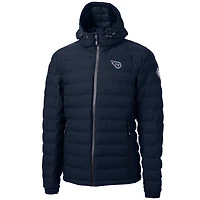 Men's Cutter & Buck Navy Tennessee Titans Mission Ridge Repreve Full-Zip Puffer Jacket